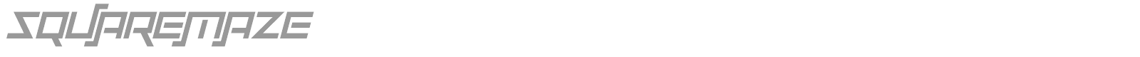 Squaremaze font preview